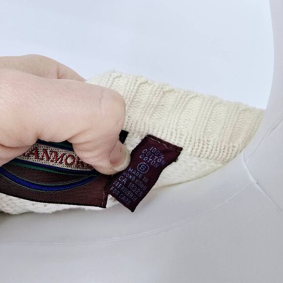 Vintage 80's Women's Crewneck Abstract Pullover Sweater S - Picture 7 of 8